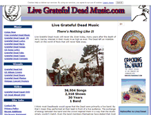 Tablet Screenshot of live-grateful-dead-music.com